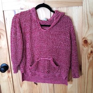 Knit hoodie